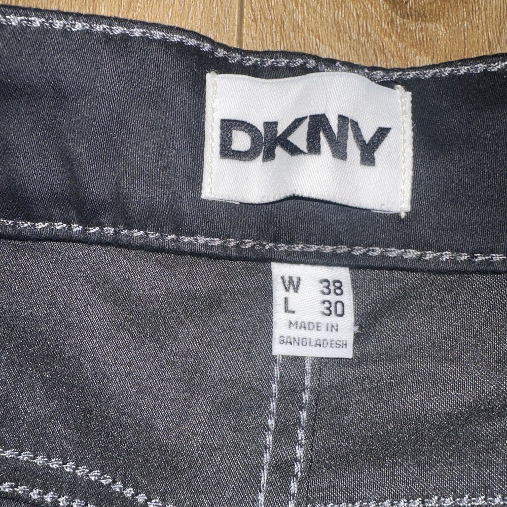 DKNY Mens Size 38x30 Stanton Slim Fit Ultimate Stretch Gray 5 Pockets Pants NEW - Picture 5 of 12